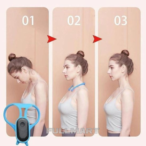 Умный корректор осанки с вибрацией Posture training device USB Черный